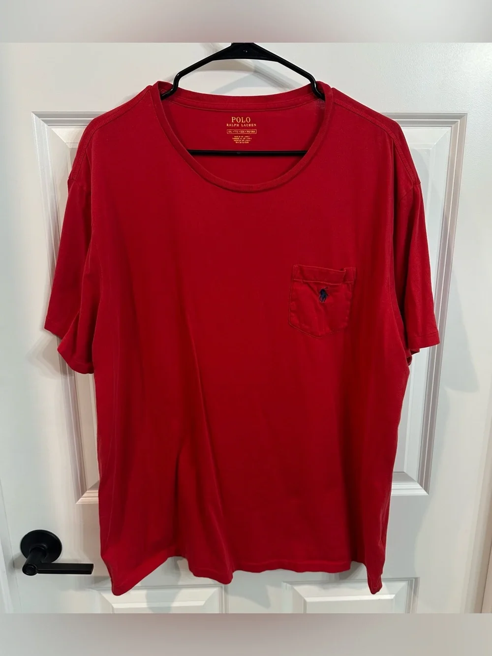 Polo Ralph Lauren Red Pocket T Shirt Men’s Size XXL